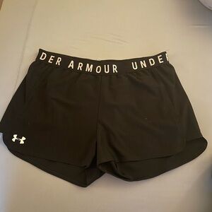 2-Pack Women’s Under Armour Shorts - Black and Dark Gray - Size L